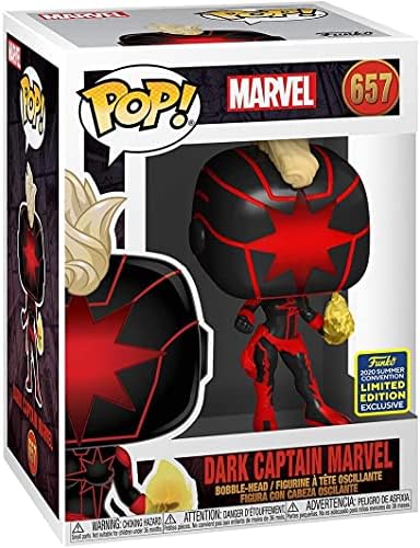 Funko Pop Marvel Dark Captain Marvel Summer Convention