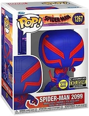 Funko Pop Movies Spider-Man Across the Spider-Verse 2099 Glow-in-the-Dark Pop Vinyl