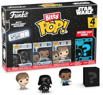 Funko Bitty POP SW - Vader 4-Pack and A Surprise Mystery Mini Figure - 0.9 Inch 2.2 Cm -