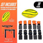 Nerf 10 Player Flag Football Belts Ball Set - Youth Flags Junior Foam Football for - Full