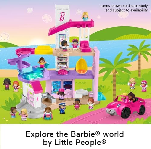 Fisher-Price Little People Toddler Barbie Swimming Figure Set with 2 Characters for