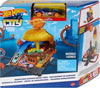 Hot Wheels Toy Car Track Set City Burger Drive-Thru Playset
