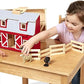 Melissa & Doug Melissa Doug Fold and Go Wooden Barn With 7 Animal Play Figures - Farm