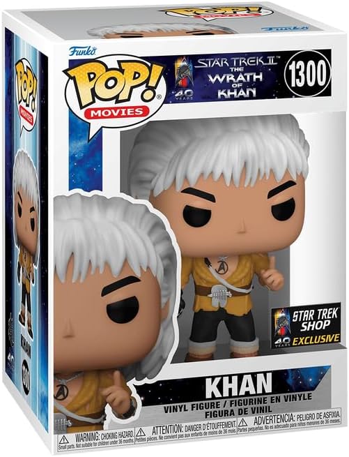 Funko Pop Movies Star Trek II The Wrath of Khan - Khan Star Trek Shop Bundled with a