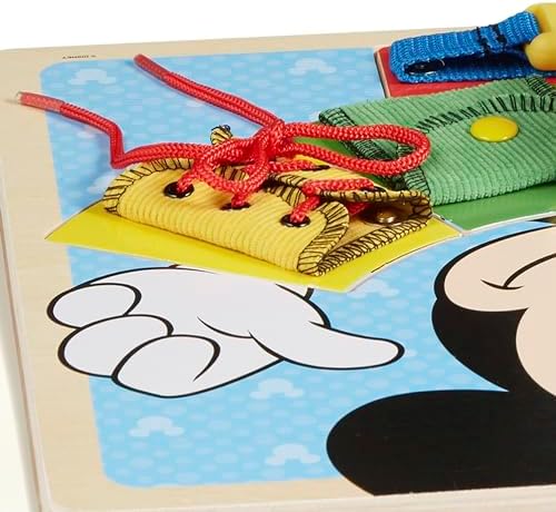 Melissa & Doug Melissa Doug Mickey Mouse Clubhouse Wooden Basic Skills Board - Zip Lace