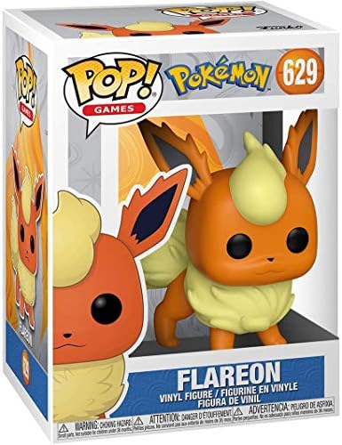 Funko Pokemon - Flareon Pop Vinyl Figure Bundled with Compatible Pop Box Protector Case