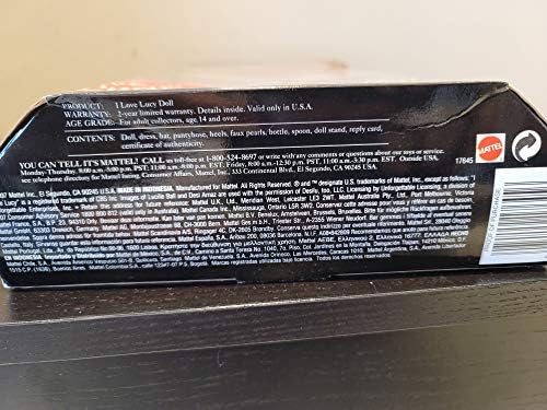 Mattel Barbie I Love Lucy - Lucy Does a TV Commercial