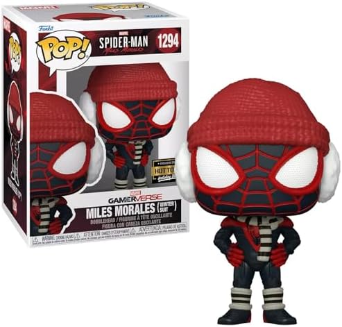 Funko Pop Marvel Miles Morales - Winter Miles Exc Collectable Toy Figure and Display -