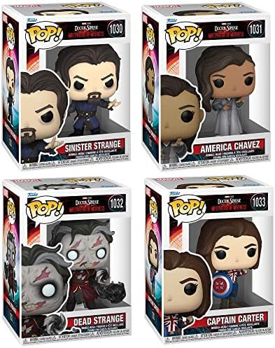 Funko Pop Marvel Movies Doctor Strange in The Multiverse of Madness Collectors Set - 4