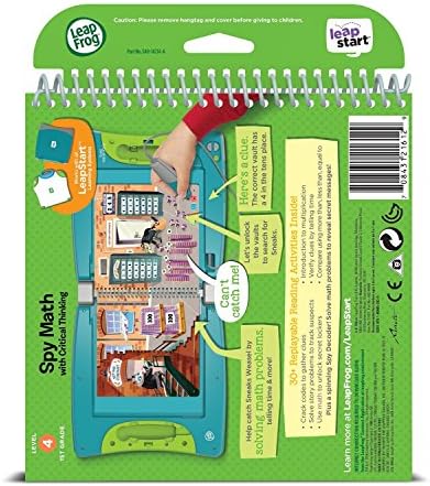 LeapFrog LeapStart 1st Grade Activity Book Spy Math and Critical Thinking