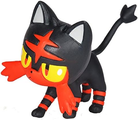 Pokemon 95002 2 Battle Action Figure Includes 2 Rowlet and 2 Litten Pack of 2