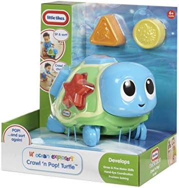 Little Tikes Lil' Ocean Explorers - Crawl 'n Pop Turtle