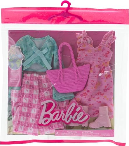 Barbie Fashions 2-Pack Clothing Set 2 Outfits for Fashion Doll