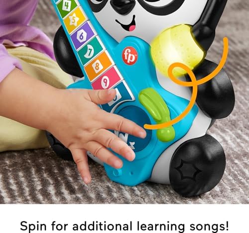 Fisher-Price Baby Learning Toy Link Squad Jam Count Panda with Music Lights for Ages 9