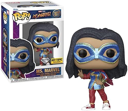 Funko Pop Marvel Ms. Marvel - Diamond Collection Hot Topic Vinyl Bobble-Head - 1077