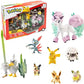 Pokemon Figure Battle Ready 8-Pack Toy Set - Sword and Shield - 4.5 Ponyta 2 Pikachu