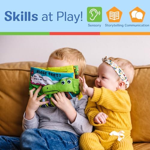 Melissa & Doug Melissa Doug Soft Activity Baby Book - Whose Feet