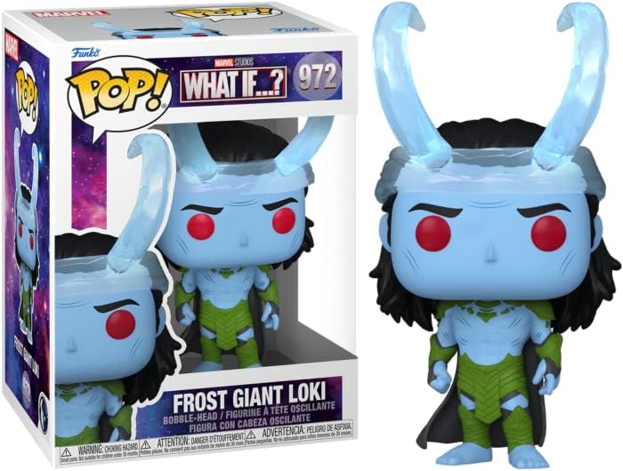 Funko POP Marvel What If - Frost Giant Loki Funko Vinyl Figure Bundled with Compatible