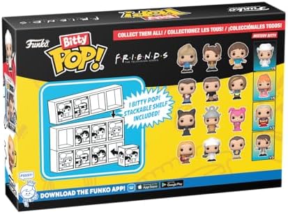 Funko Bitty POP Friends - 80's Rachel 4-Pack and A Surprise Mystery Mini Figure - 0.9