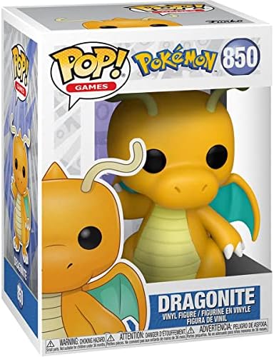 Pokemon - Dragonite Pop Vinyl Figure Bundled with Compatible Pop Box Protector Case