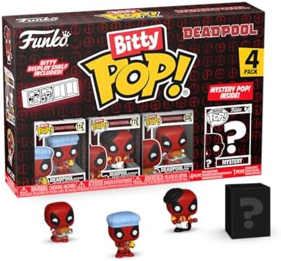 Funko Bitty POP Deadpool - Bathtime 4-Pack and A Surprise Mystery Mini Figure - 0.9 Inch