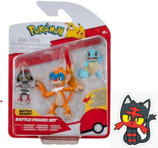 Pokemon Clip n Go Battle Feature Figure Set Multi-Pack Action Ready Pack Plus Bonus