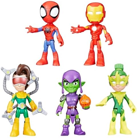 Hasbro Spidey and his Amazing Friends Marvel Friends Foes Pack 5 Action Figures 4-Inch