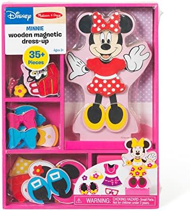 Melissa & Doug Melissa Doug Disney Minnie Mouse Magnetic Dress-Up Wooden Doll 35 pcs