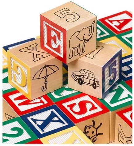 Melissa & Doug Melissa Dougi Classic ABC 30-Piece Wooden Block Cart 1 Theme Compatible MD