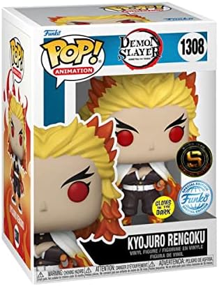 Funko POP Animation Demon Slayer - Rengoku Kyojuro Glow in The Dark Vinyl Figure