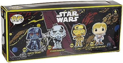 Funko Star Wars Pack 4 Figurines POP Movies Vinyl Retro Series 9 cm