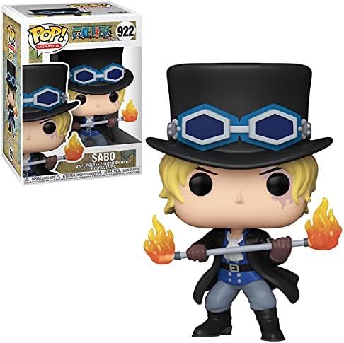 Funko Pop One Piece Anime Sabo Vinyl Figure 922 Includes Compatible Pop Box Protector Case