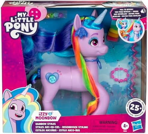 Hasbro My Little Pony Tell Your Tale Rainbow Styles Izzy Moonbow Hair Styling Figure with
