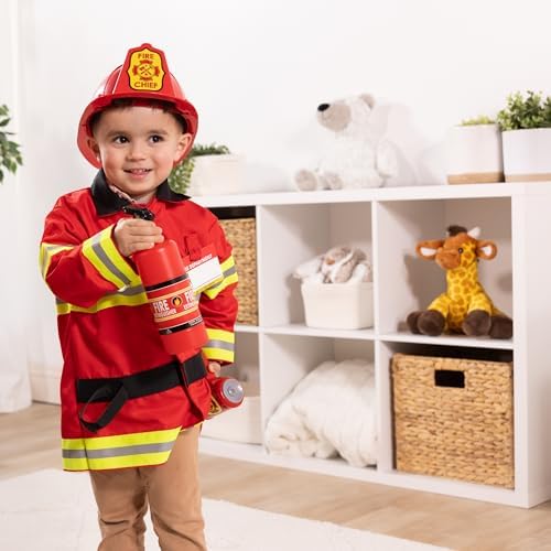 Melissa & Doug Melissa Doug Fire Chief Role Play Costume Dress-Up Set Pretend Fire