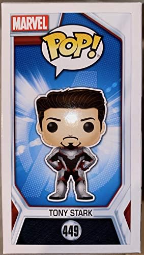 Funko Pop Avengers Endgame Tony Stark Iron Man Glow in the Dark Action Figure Red and Gold