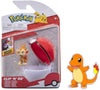 Pokemon Clip 'N' Go Battle Figure Action Ready with Bonus Sticker Chimchar with Poke Ball