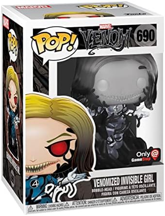 Funko Pop Marvel Fantastic Four Venomized Invisible Girl Clear Variant Figure Repaired ARM