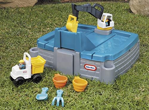 Little Tikes Dirt Diggers Excavator Sandbox for Including lid and Play Sand Multicolor