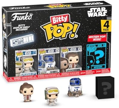 Funko Bitty POP SW - Luke 4-Pack and A Surprise Mystery Mini Figure - 0.9 Inch 2.2 Cm -