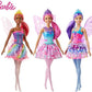 Barbie Dreamtopia Fairy Fashion Doll Pink Hair with Removable Skirt Headband Wings