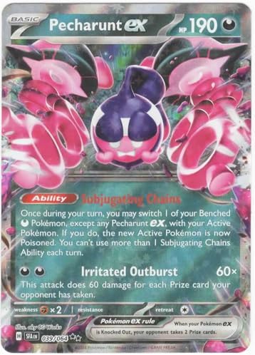 Pokemon - Pecharunt ex 039064- Shrouded Fable - Double Rare Foil - Single Card