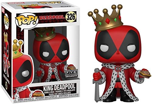 Funko Pop Marvel King Deadpool Figure Multicolor
