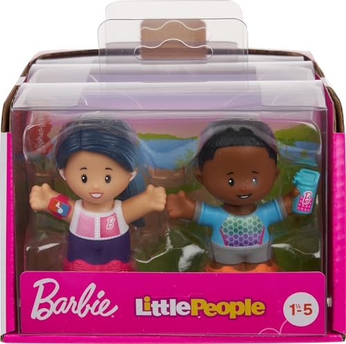 Fisher-Price Little People Toddler Barbie Wellness Figure Set with 2 Characters for