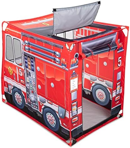 Melissa & Doug Melissa Doug Fire Truck Play Tent Role Play Firefighter Tent Fire Truck