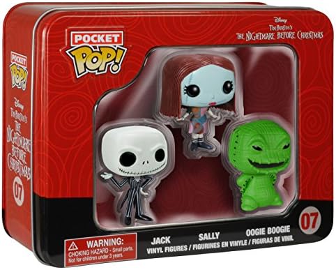 FunKo Pocket POP NBC Tin - Jack Sally Oogie Toy Figure 3 Count