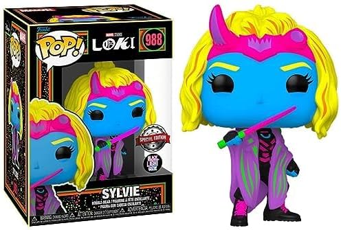 Funko Pop Marvel Black Light Vinyl Figure Collection MCU Glow Toy Sylvie