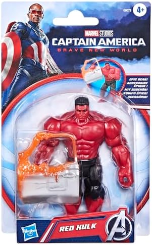 Marvel Avengers Epic Hero Series Captain America Brave New World Red Hulk Action Figure