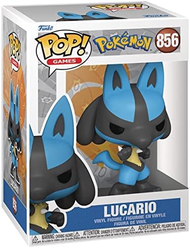Pokemon - Lucario Pop Vinyl Figure Bundled with Compatible Pop Box Protector Case