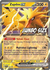 Pokemon - Jumbo Card - Zapdos ex SVP 049 - Pokemon 151 Black Star Promo - Holo Foil -