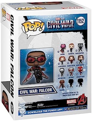 Funko Pop Marvel Captain America Civil War Build A Scene - Falcon Figure 10 of 12 - Amazon - Collectable Vinyl Figure